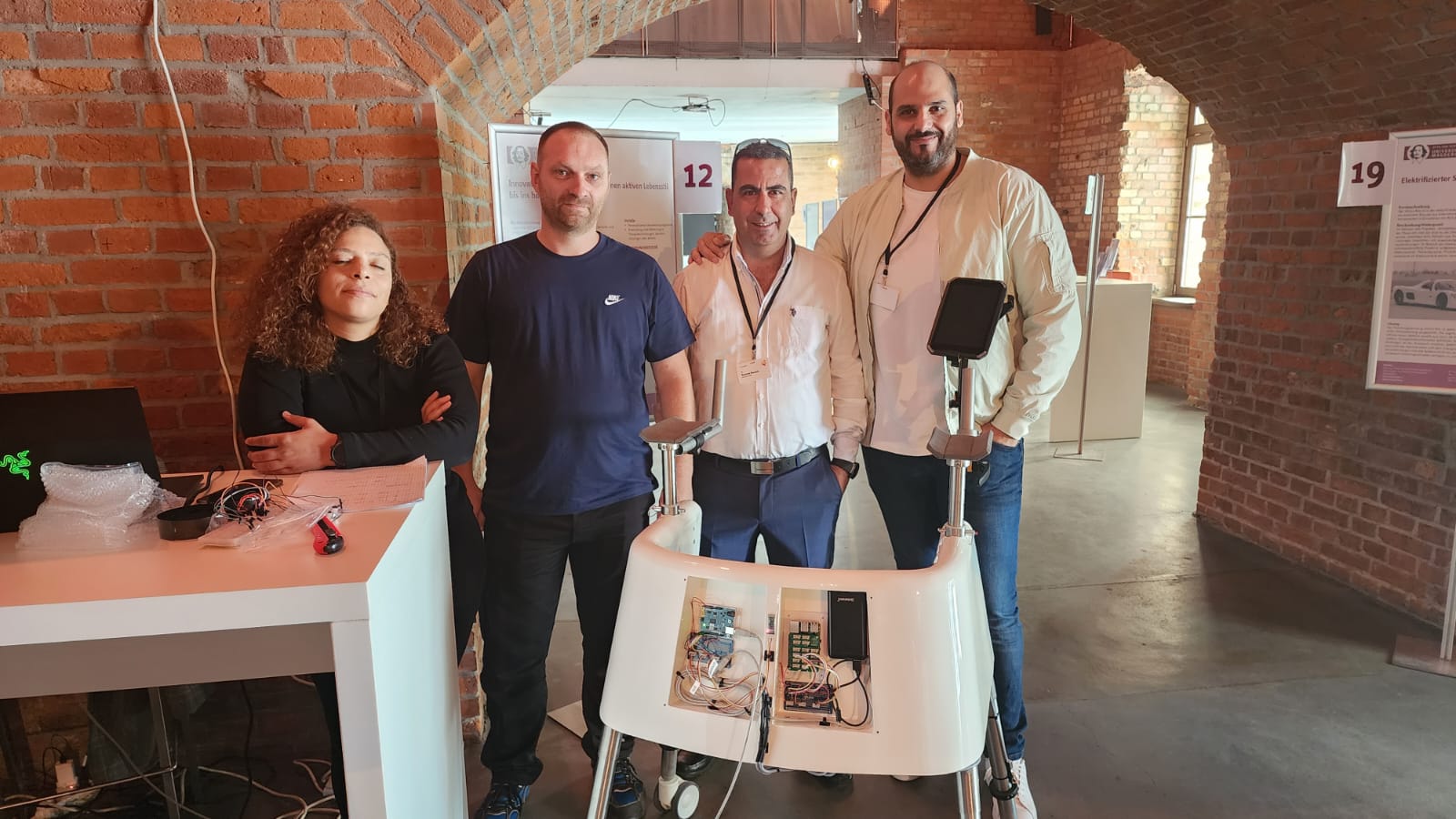 Presentation of the new design of the ICT-Rollator in the Transfer Fair Saxony-Anhalt in Magdeburg on September 21, 2023